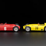 CMC Bundle: CMC Ferrari D50 yellow, GP Belgium 1956, #20, Pilette + CMC Lancia D50 red, GP Turin 1955, #6, Ascari