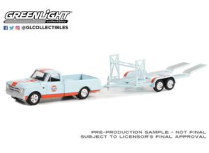Chevrolet C/K Shortbed Gulf Oil and Gulf Oil Tandem Car Trailer *Hitch & Tow Series 27*, 1968