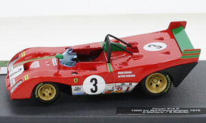 Ferrari 312P, RHD, No.3, 1000 Km Spa Francorchamps, A.Merzario/B.Redman, without showcase, 1972