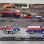 Rover P6 Group 2 1970 & Hw Van with Rally Hauler, red/white/blue