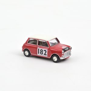 Mini Cooper S 1964 Tartan Red with Racing Number 182