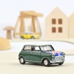Mini Cooper S 1964 Almond Green and Flag on Bonnet