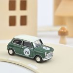 Mini Cooper S 1964 Almond Green with number 74