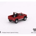Land Rover Defender 90 Pick-up, masai red/white roof
