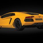 Lamborghini Aventador LP700-4, yellow High-End Metal Kit