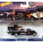 Willy’s Drag Racer & Speed Waze truck, black with yellow flames 1933