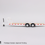 CAR HAULER TRAILER WHITE 2024