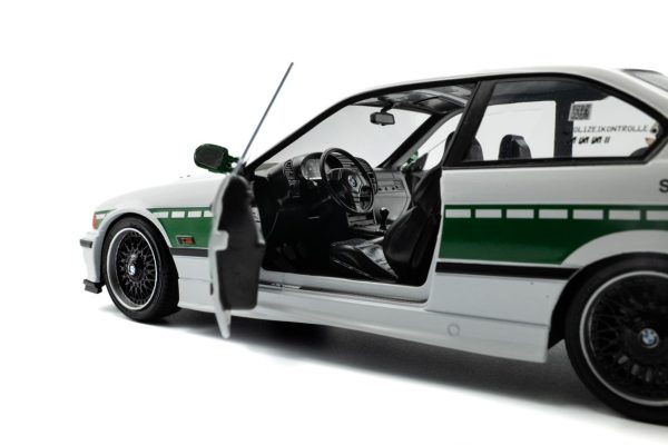 BMW E36 M3 COUPE SOLIDO WORKS DRIFT POLIZEI WHITE 1991 - Slika 6