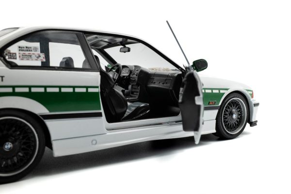 BMW E36 M3 COUPE SOLIDO WORKS DRIFT POLIZEI WHITE 1991 - Slika 4