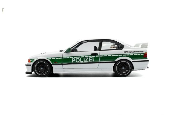 BMW E36 M3 COUPE SOLIDO WORKS DRIFT POLIZEI WHITE 1991 - Slika 3