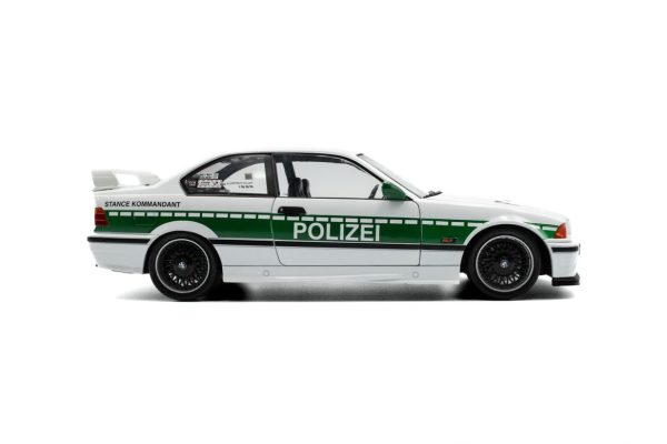 BMW E36 M3 COUPE SOLIDO WORKS DRIFT POLIZEI WHITE 1991 - Slika 2