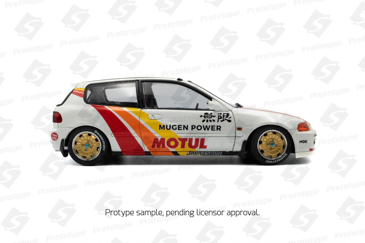 Honda Civic EG6 Mugen Power Racing 1992 1:18 Solido – Bianco/rosso, SL1810404, Nuovo