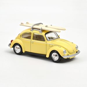 VW Beetle 1303 1973 Pastel Yellow with Surfboards Jet-car