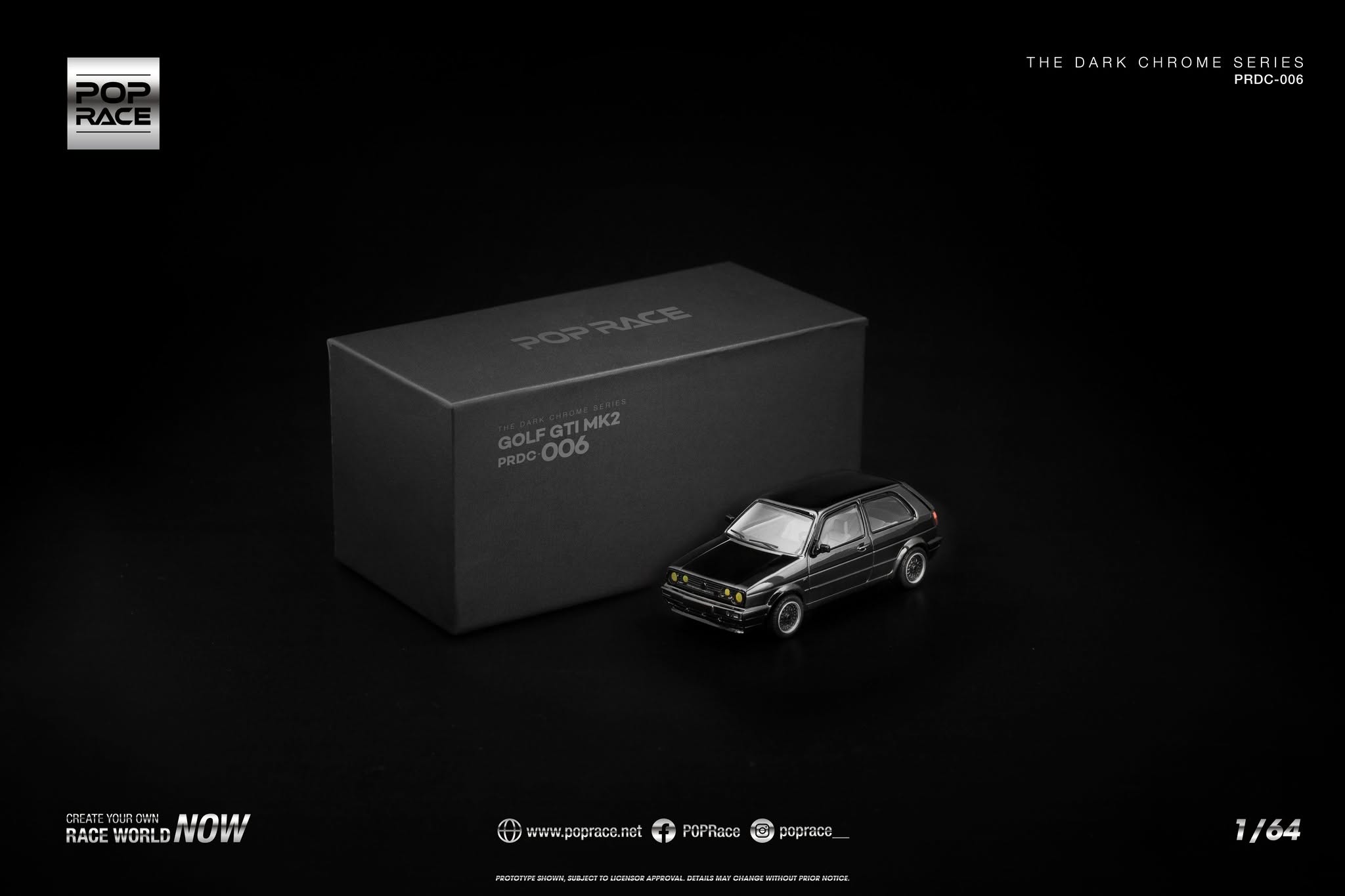 VOLKSWAGEN Golf II GTI MK2 *The Dark Chrome Series*, dark chrome - Slika 2