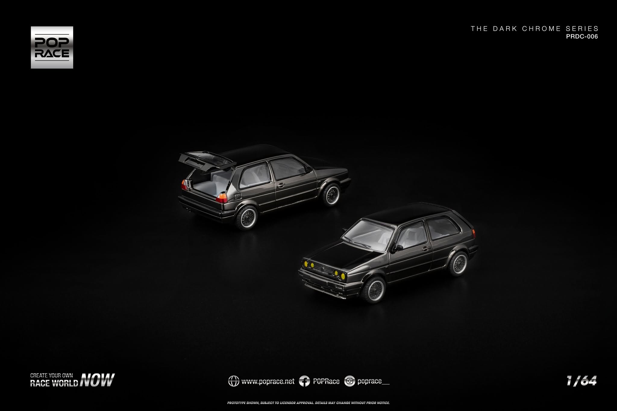 VOLKSWAGEN Golf II GTI MK2 *The Dark Chrome Series*, dark chrome
