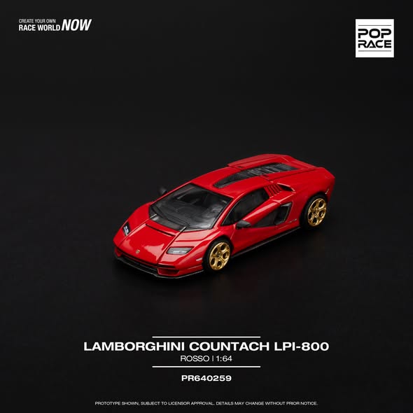Lamborghini Countach LPI-800, Rosso, Rosso